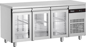 Inomak UBI7179G GLASS DOOR UNDERCOUNTER FRIDGE 1790MM