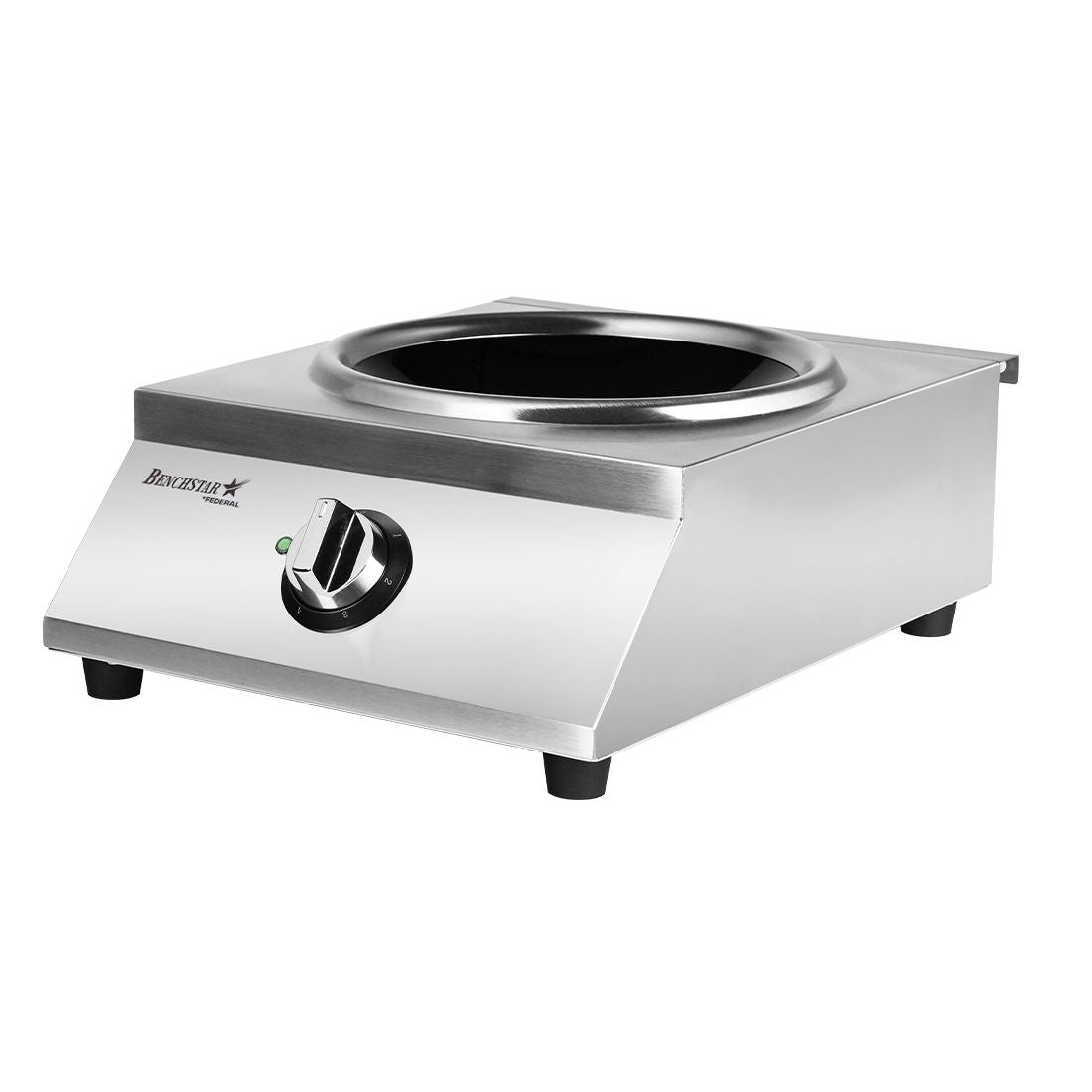 Benchstar Ceramic Induction Wok W/ Stainless Steel Body IW500