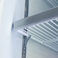 CKS White Upright Double Glass Door Lockable Fridge Colourbond 825L CKS1000P