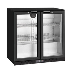 Thermaster Under Bench double Heated Glass Doors Bar Cooler with heater switch - LG-208TD