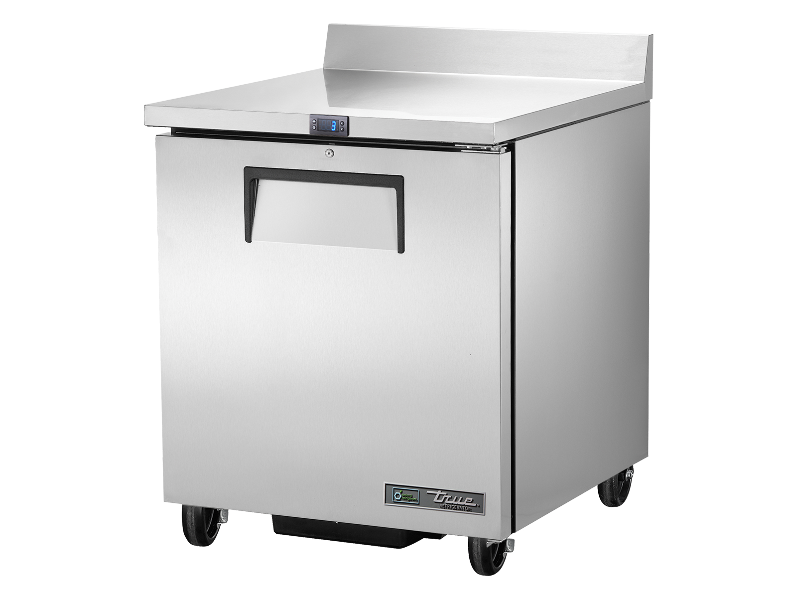 True Worktop Counter Refrigerator 1 Solid Swing Door TWT-27-HC-TR