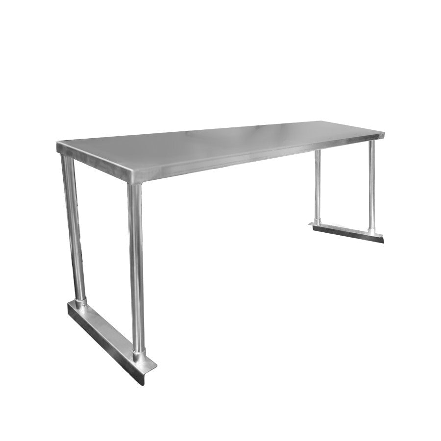 Modular Systems 304 Grade Stainless Steel Single Tier Workbench Overshelf - 300mm Depth