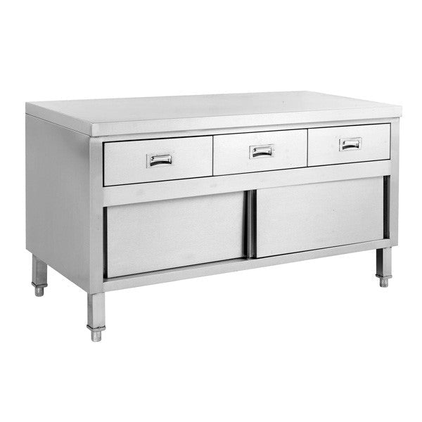 Modular Systems Kitchen Tidy Cabinet Work Bench With Doors & 3 Drawers - SKTD-1200