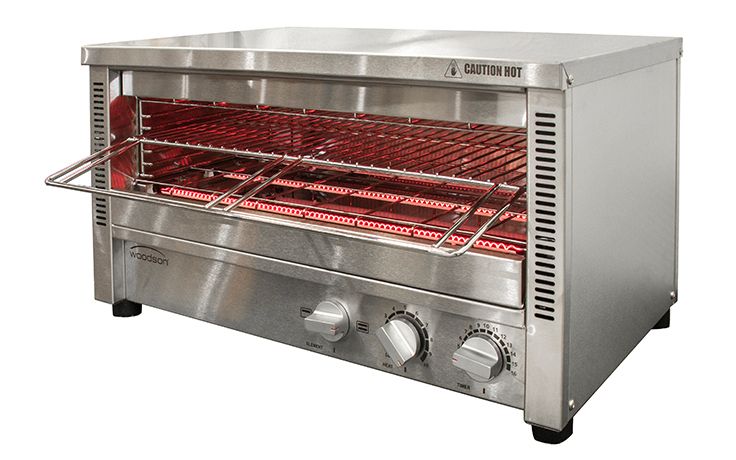 Woodson Multi-Function 15 Slice Glass Element Toaster Griller W.GTQI15
