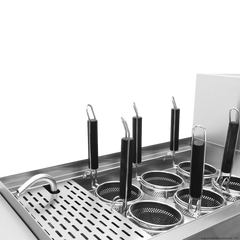 GasMax V Pan Natural Gas 6 Baskets Pasta And Noodle Cooker PC150-6