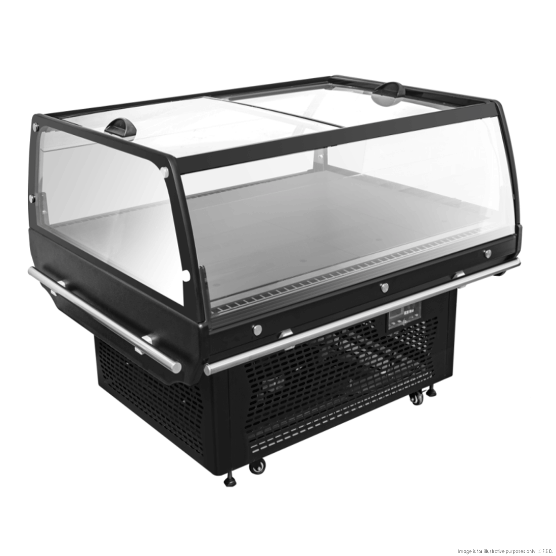 Thermaster Promotion Showcase Open Fridge with Glass Sliding Door 1360x1095x930 PDK-1360D