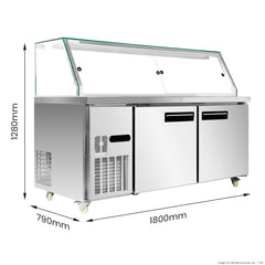Thermaster Cold Salad & Noodle Bar 5x1/1 GN Pans PG180FA-XG