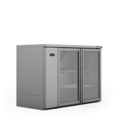 Williams Cameo - Two Door Stainless Steel Remote Back Bar Counter Display Refrigerator
