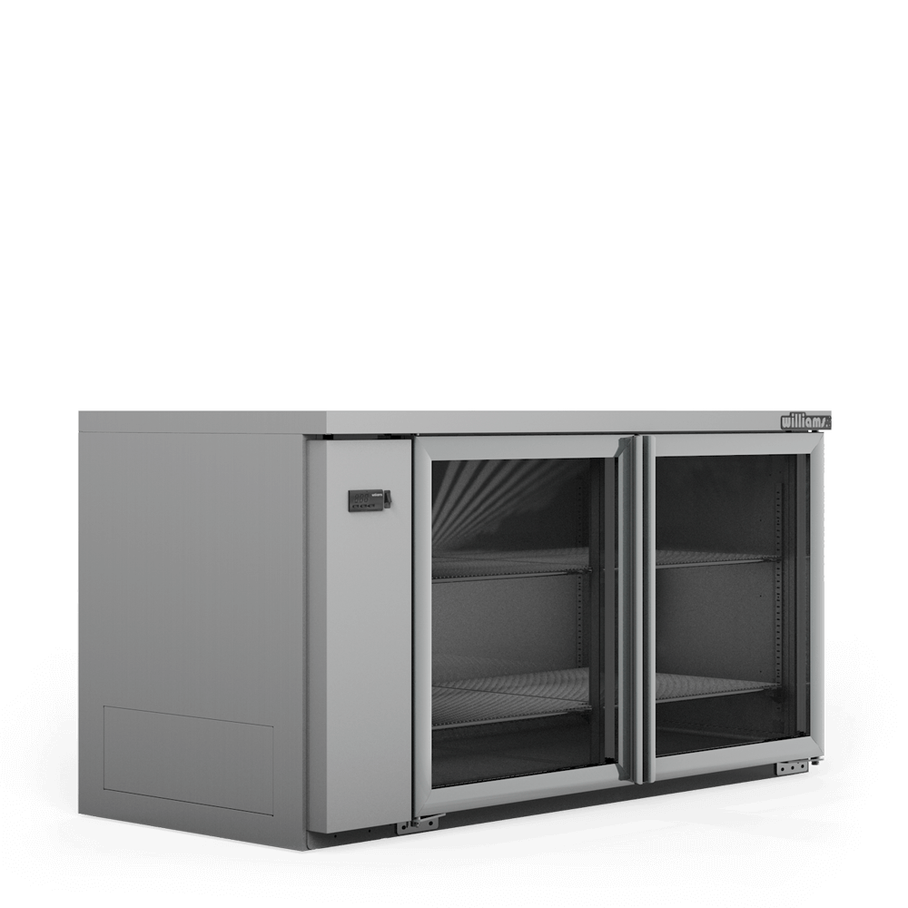 Williams Boronia - Two Door Stainless Steel Remote Back Bar Counter Display Refrigerator