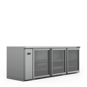 Williams Boronia - Three Door Stainless Steel Remote Back Bar Counter Display Refrigerator