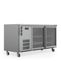 Williams Boronia - Two Door Stainless Steel Under Counter Display Refrigerator
