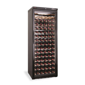 Williams Wine Cabinet - One Door Black Upright Wine Display Refrigerator