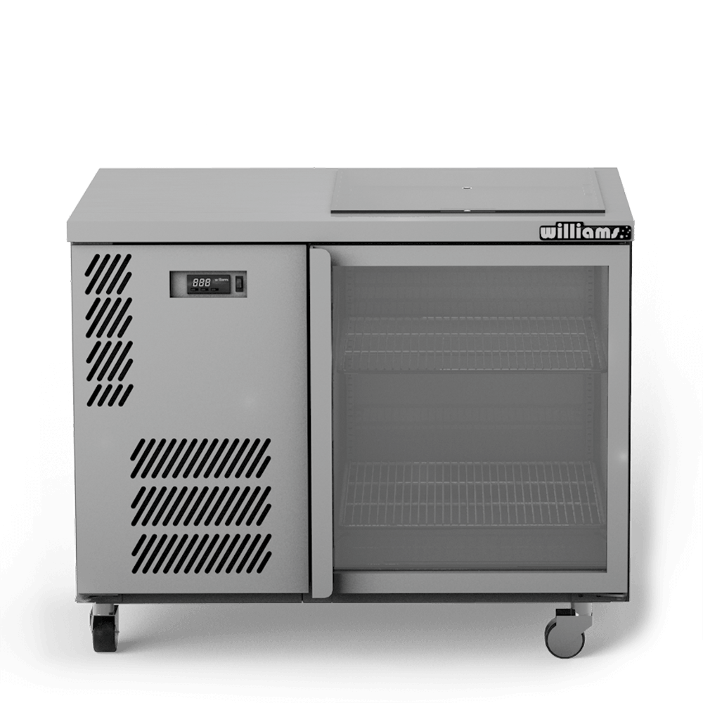 Williams One Door Glass Chiller With Two Shelves