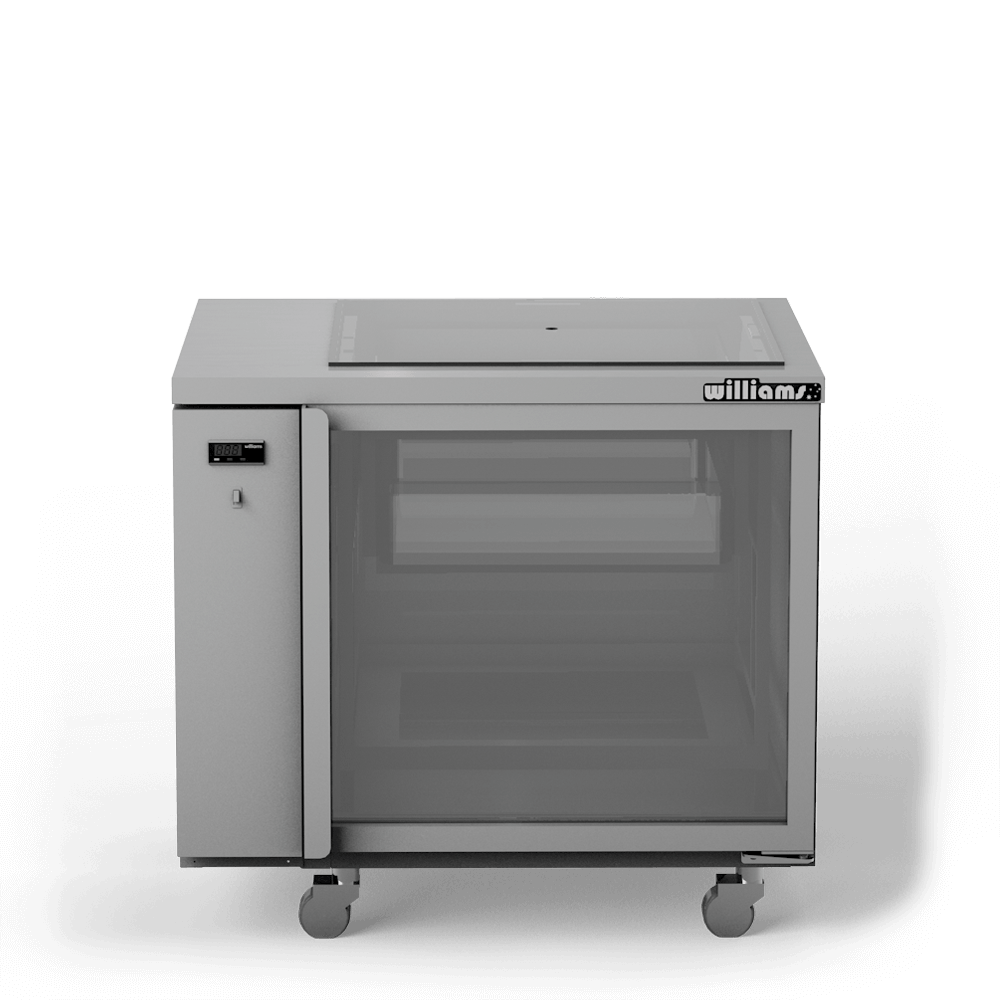 Williams One Door Remote Glass Chiller With Two Shelves