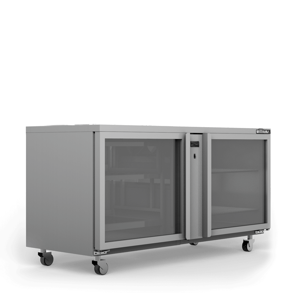 Williams Two Door Remote Glass Chiller With Two Shelves