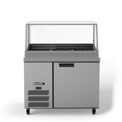 Williams Banksia - One Door White Colorbond Prep Counter Refrigerator With Flat Blown Air Well