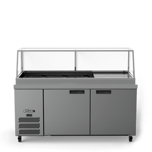 Williams Banksia - Three Door Stainless Steel  Prep Counter Refrigerator With Flat Blown Air Well