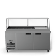 Williams Banksia - Three Door White Colorbond  Prep Counter Refrigerator With Flat Blown Air Well