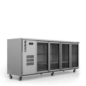 Williams Cameo - Four Door Stainless Steel Under Counter Display Refrigerator