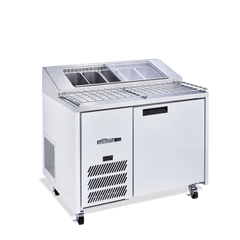 Williams Jade Pizza - One Door White Colorbond Pizza Prep Counter Refrigerator With Blown Air Well