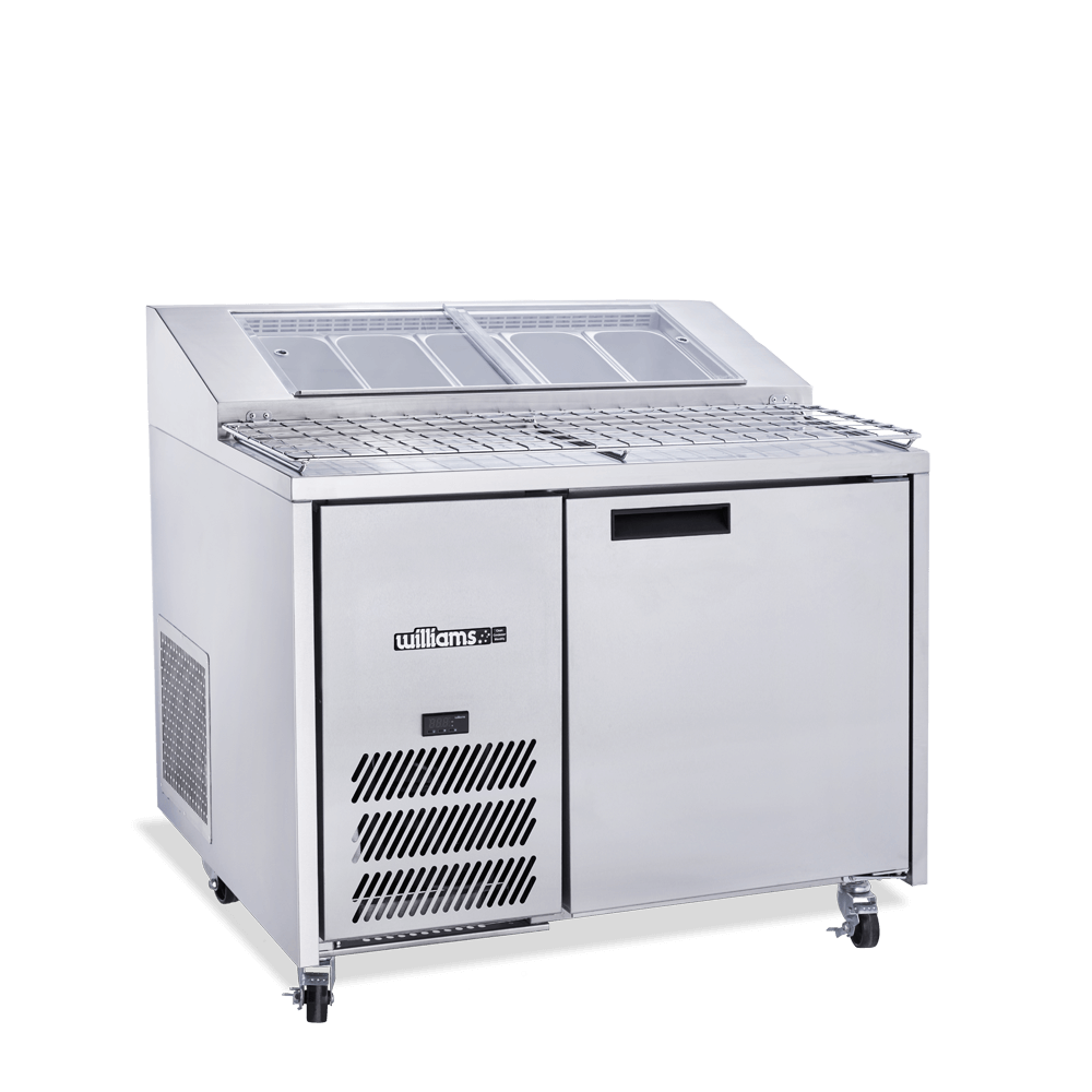 Williams Jade Pizza - One Door Stainless Steel Pizza Prep Counter Refrigerator With Blown Air Well