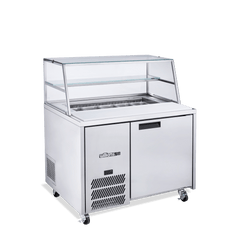 Williams Jade Sandwich - One Door Stainless Steel Prep Counter Refrigerator With Blown Air Well