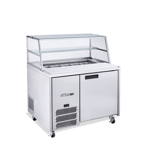 Williams Jade Sandwich - One Door Stainless Steel Prep Counter Refrigerator With Blown Air Well