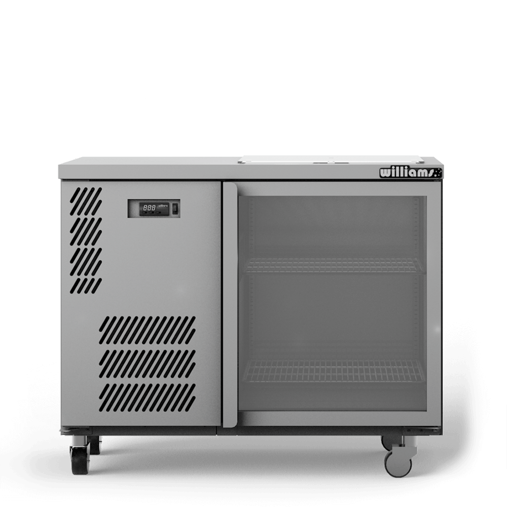 Williams One Door Glass Chiller With Two Shelves - 500 x 500 baskets