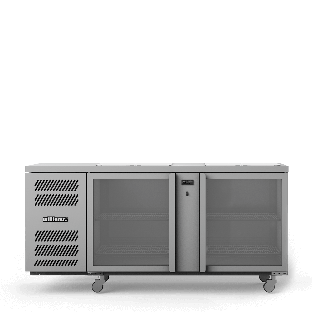 Williams Two Door Glass Chiller With Two Shelves - 500 x 500 baskets