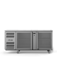 Williams Two Door Glass Chiller With Two Shelves - 500 x 500 baskets