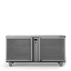 Williams Two Door Remote Glass Chiller With Two Shelves - 500 x 500 baskets