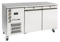 Williams Opal - Two Door Stainless Steel Under Counter Storage Freezer
