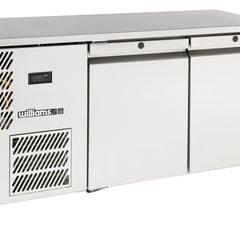 Williams Opal - Two Door Stainless Steel Under Counter Storage Refrigerator