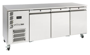 Williams Opal - Three Door Stainless Steel Under Counter Refrigerator