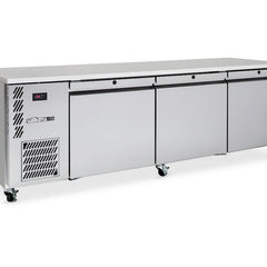 Williams Emerald - Three Door Stainless Steel Under Counter Refrigerator