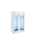 Williams Pearl - Two Door White Colorbond Upright Display Freezer