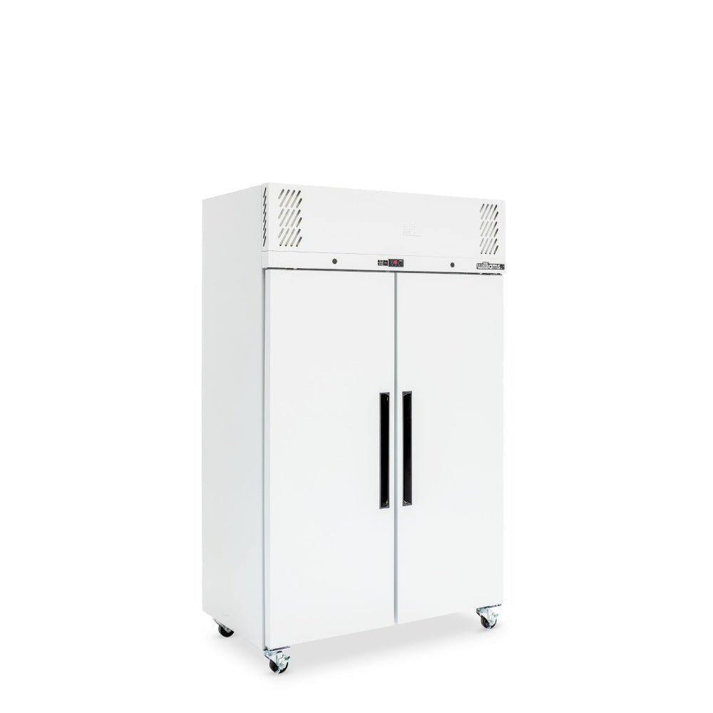Williams Pearl - Two Door White Colorbond Upright Storage Freezer