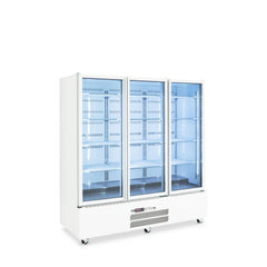 Williams Quartz Star - Three Door White Colorbond Upright Display Refrigerator