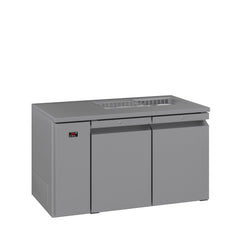 Williams Opal - Two Door Stainless Steel Remote Under Counter Refrigerator With Blown Air Well