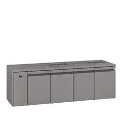 Williams Opal - Four Door Stainless Steel Remote Under Counter Refrigerator With Blown Air Well