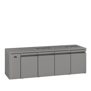 Williams Opal - Four Door Stainless Steel Remote Under Counter Refrigerator With Blown Air Well
