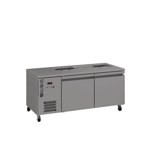 Williams Emerald - Two Door Stainless Steel Under Counter Refrigerator With Blown Air Well