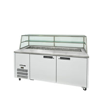 Williams Jade Sandwich - Two Door White Colorbond Prep Counter Refrigerator With Blown Air Well