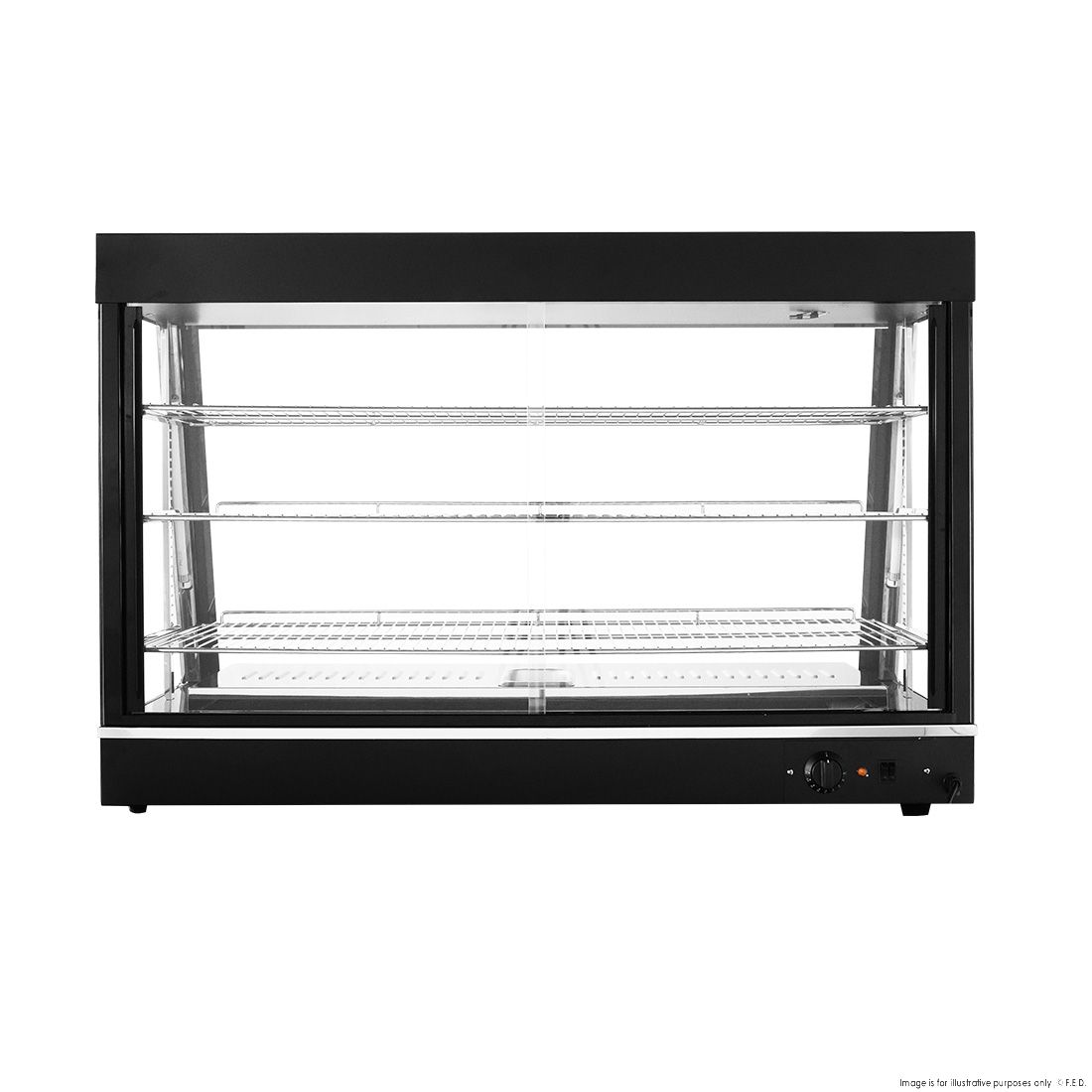 Benchstar All Stainless Steel Pie Warmer And Hot Food Display 100 Pies PW-RT/1200/1E