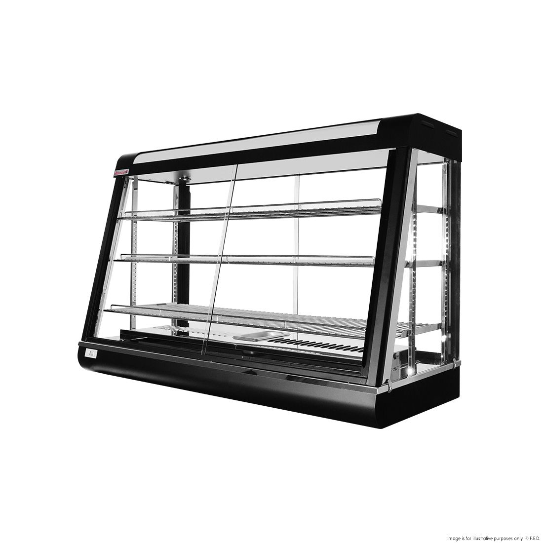 Benchstar All Stainless Steel Pie Warmer And Hot Food Display 100 Pies PW-RT/1200/1E