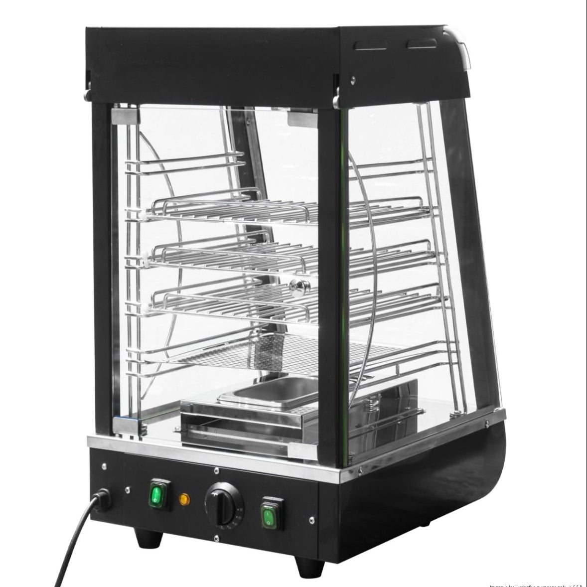Benchstar All Stainless Steel Pie Warmer And Hot Food Display 40 Pies PW-RT/380/TGE
