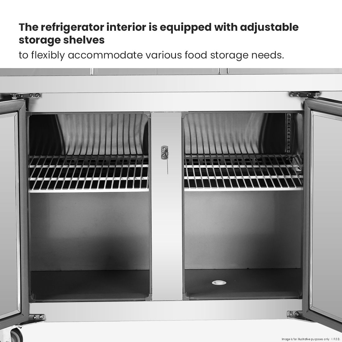 Thermaster Three Door Deluxe Pizza Prep Bench PWB200