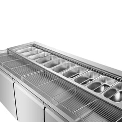 Thermaster Three Door Deluxe Pizza Prep Bench PWB200