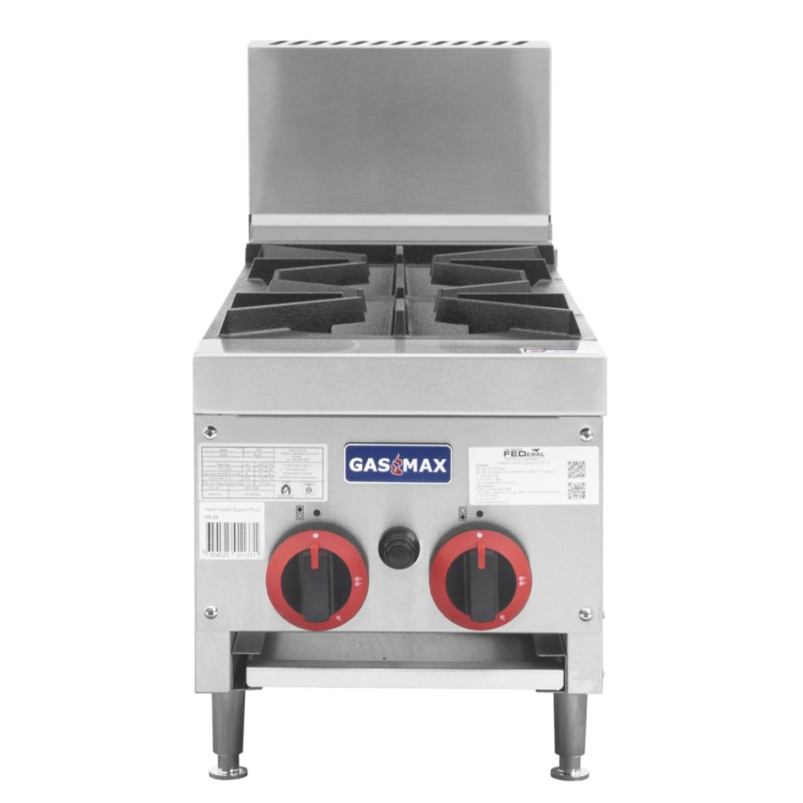 GasMax Gas Cook Top Lpg 2 Burner With Flame Failure RB-2ELPG