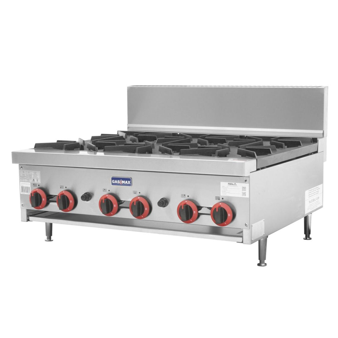GasMax Gas Cook Top 6 Burners Lpg With Flame Failure RB-6ELPG